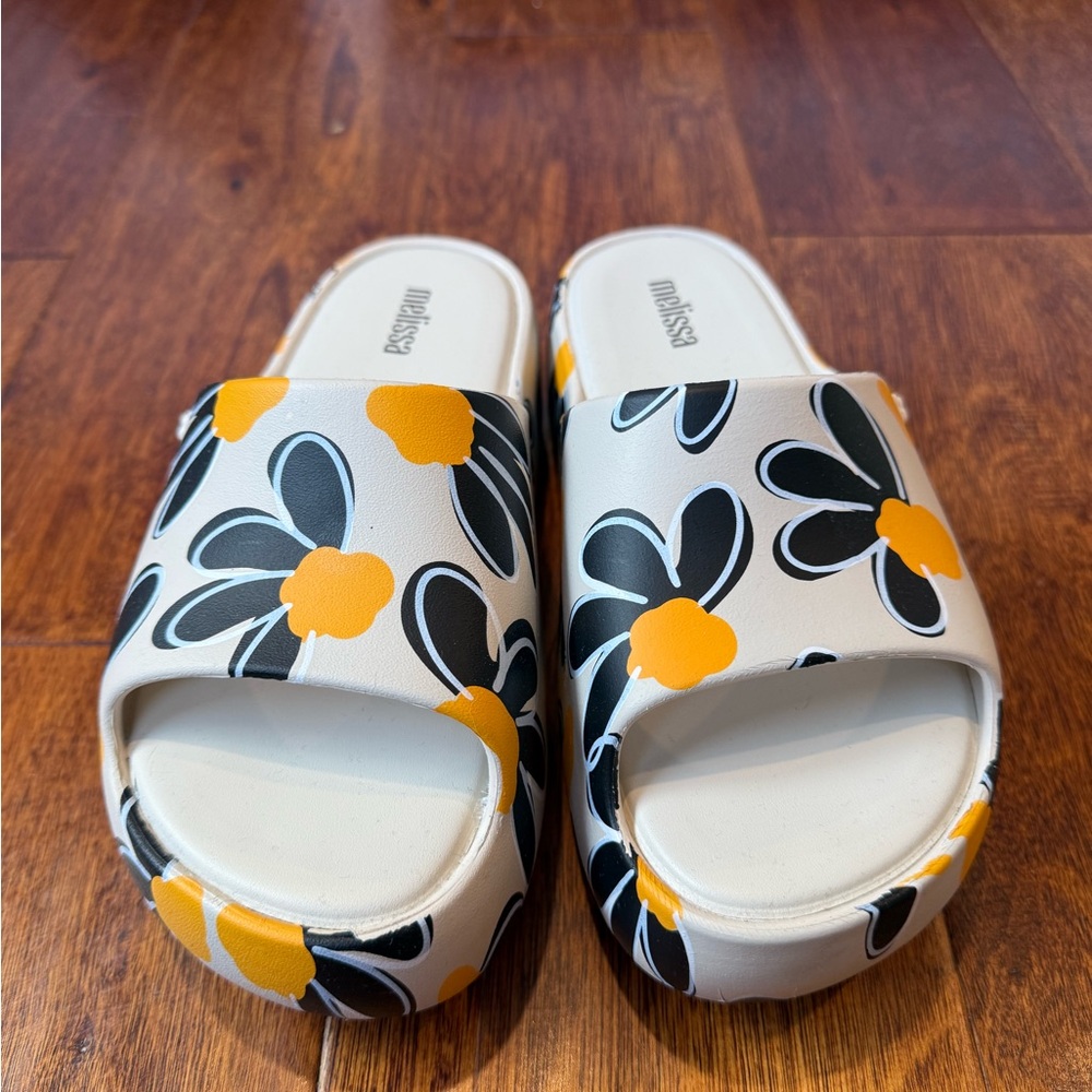 Melissa Floral Slide Sandals - Picture 2 of 4